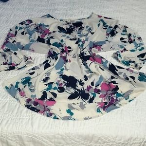 Woman's floral sheer blouse